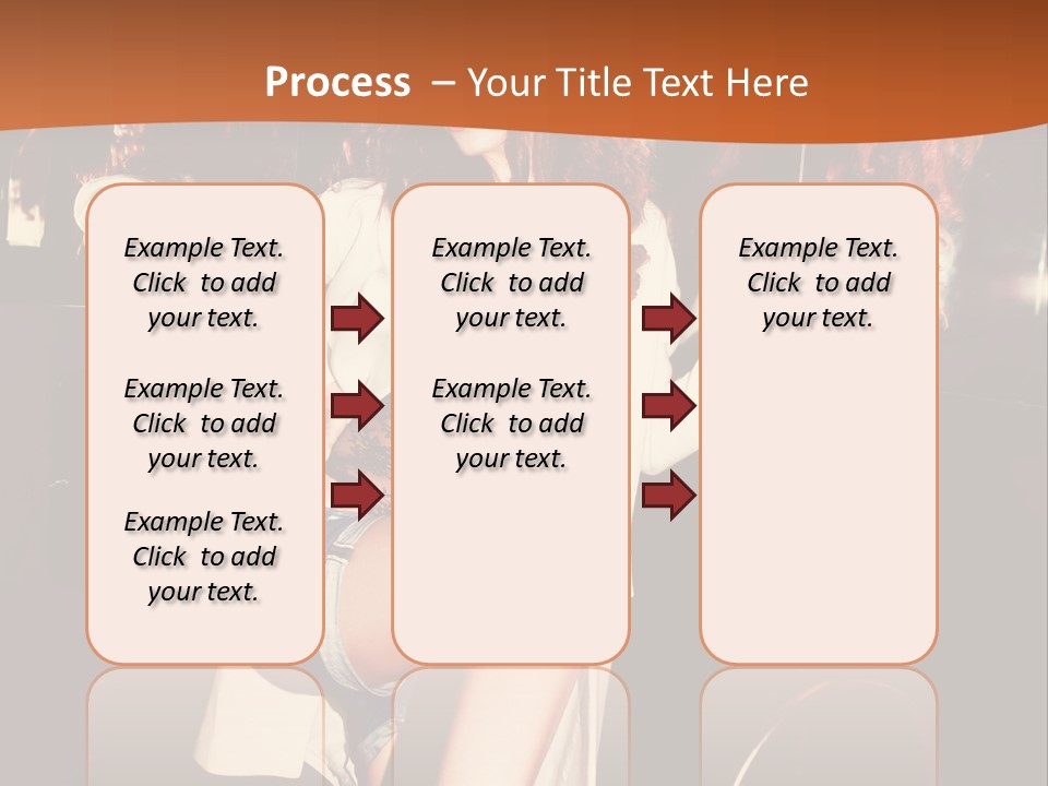 Corset Retro Look Reflexion PowerPoint Template