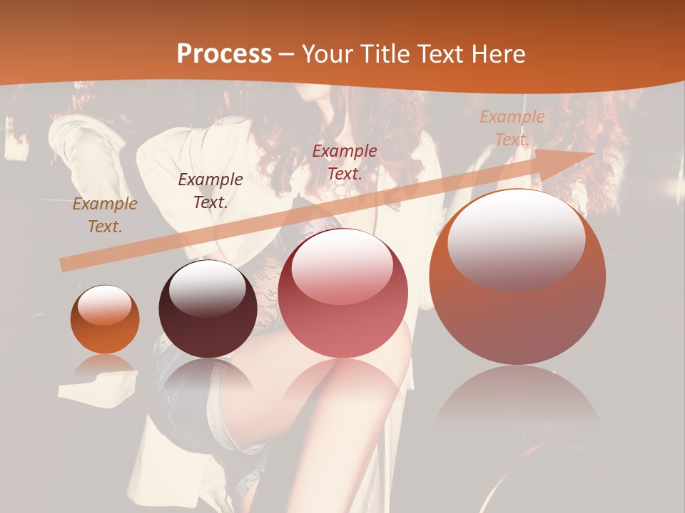 Corset Retro Look Reflexion PowerPoint Template