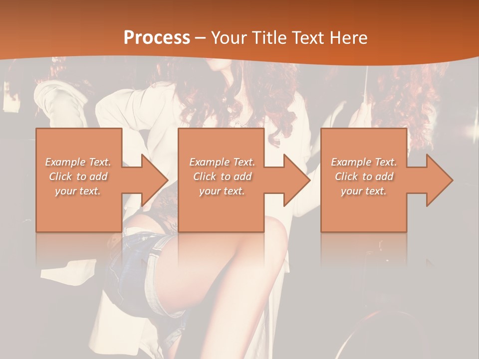 Corset Retro Look Reflexion PowerPoint Template