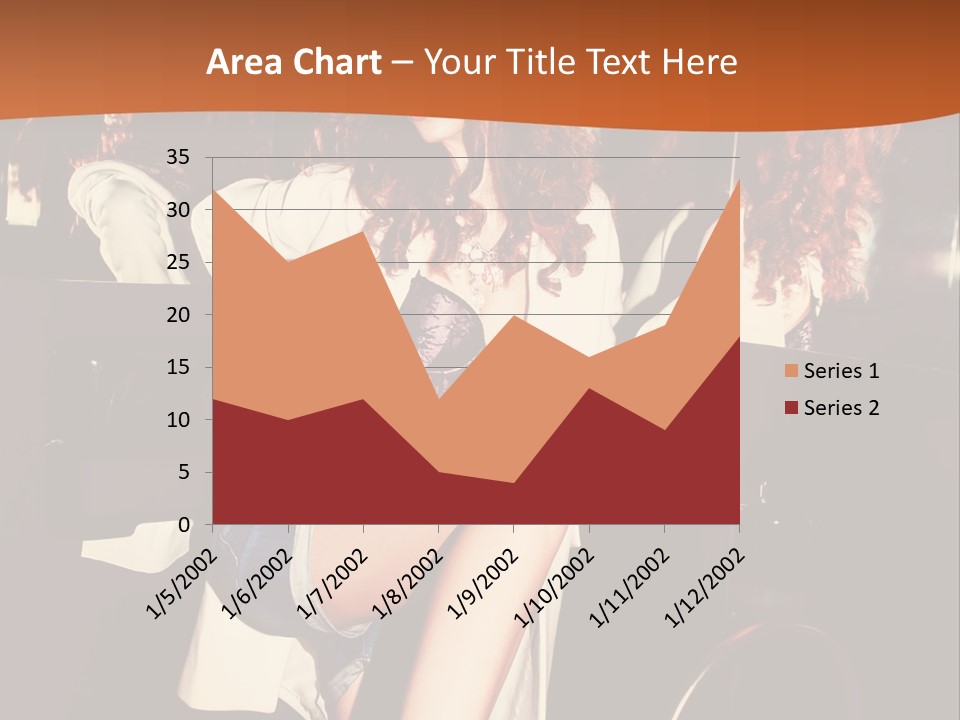 Corset Retro Look Reflexion PowerPoint Template