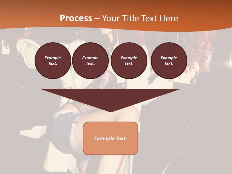 Corset Retro Look Reflexion PowerPoint Template
