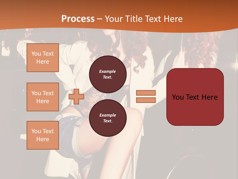 Corset Retro Look Reflexion PowerPoint Template