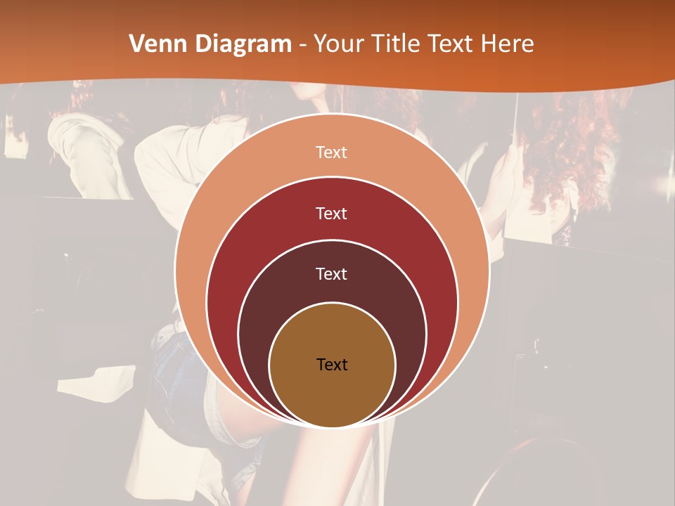 Corset Retro Look Reflexion PowerPoint Template