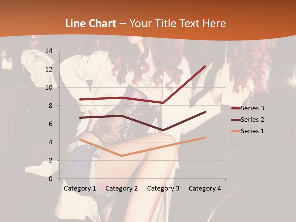 Corset Retro Look Reflexion PowerPoint Template