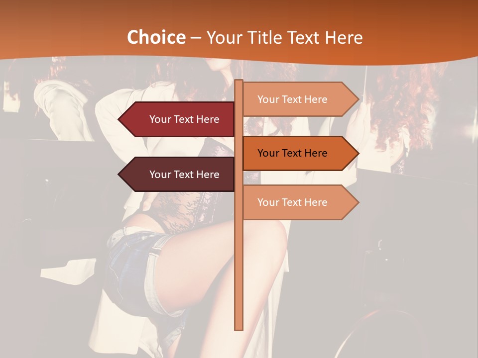Corset Retro Look Reflexion PowerPoint Template