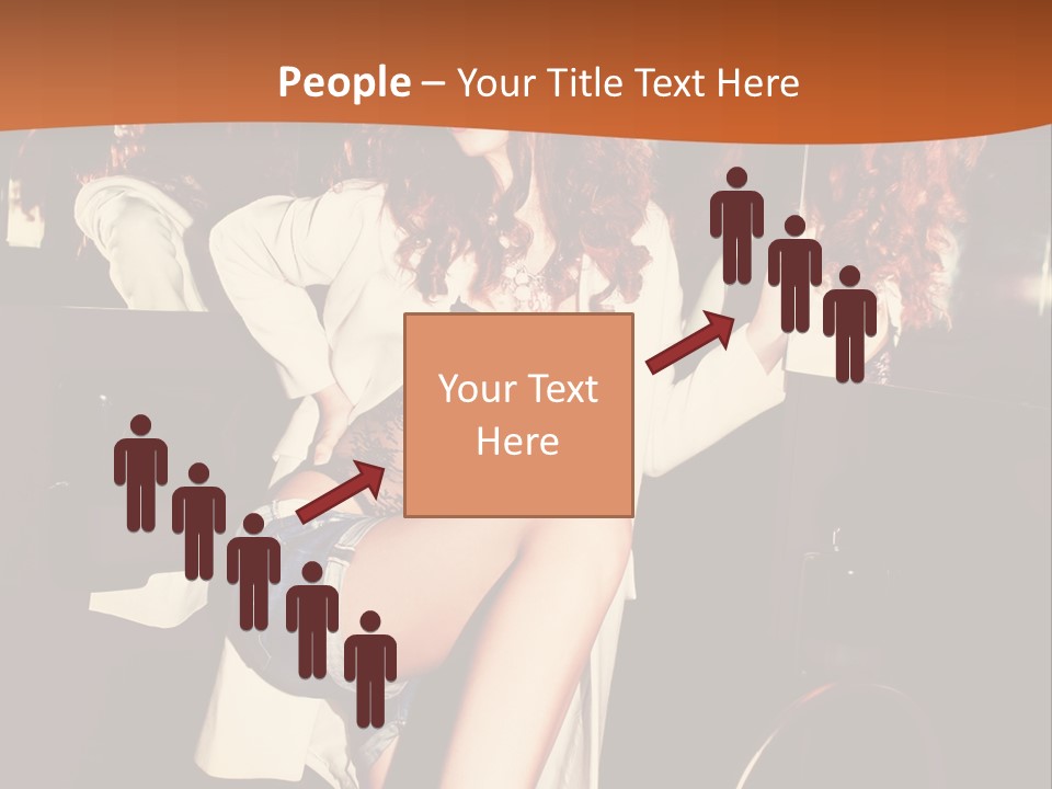 Corset Retro Look Reflexion PowerPoint Template