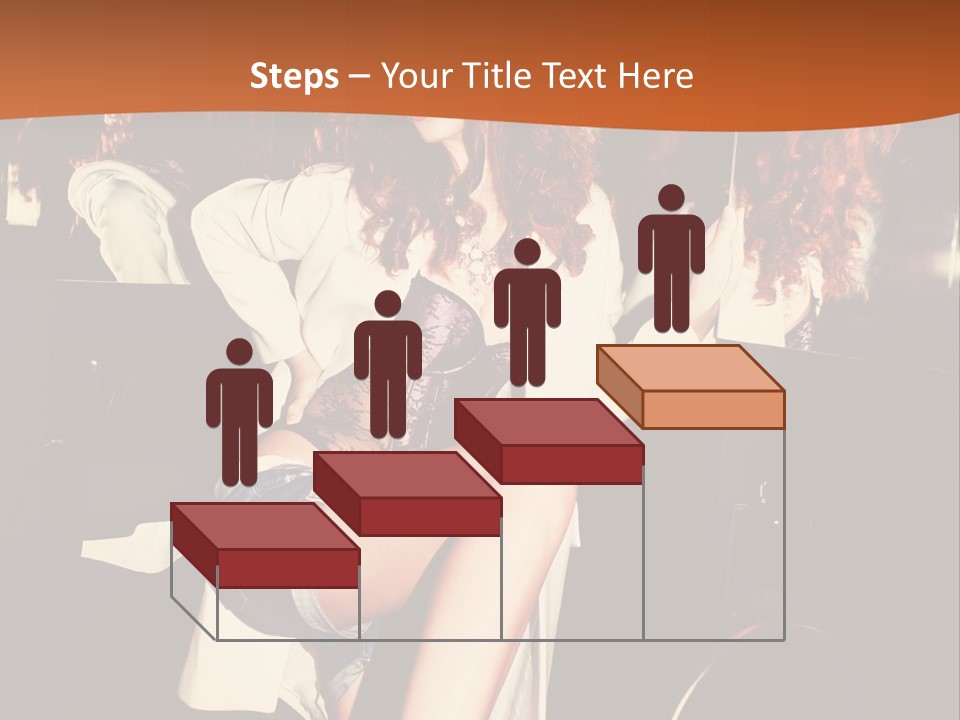 Corset Retro Look Reflexion PowerPoint Template