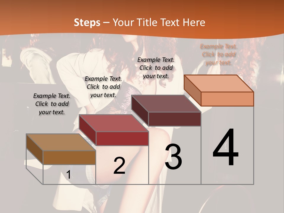 Corset Retro Look Reflexion PowerPoint Template