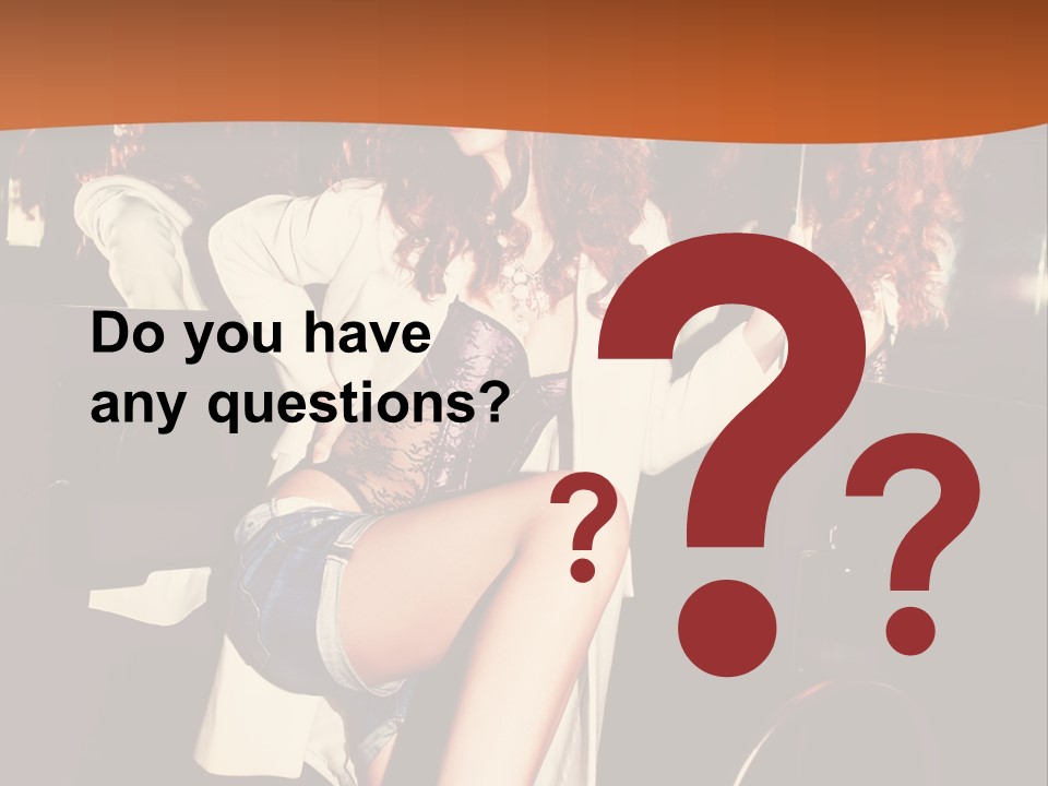 Corset Retro Look Reflexion PowerPoint Template