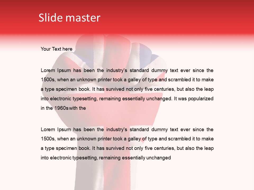 Fist National Nationalism PowerPoint Template