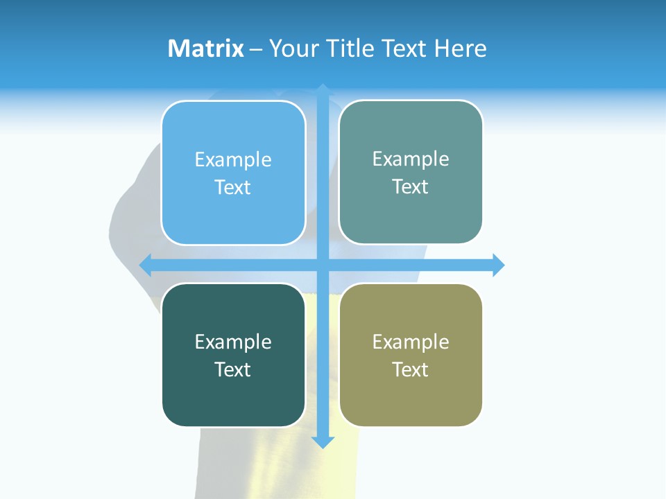Flag Of The Ukrainian Force PowerPoint Template