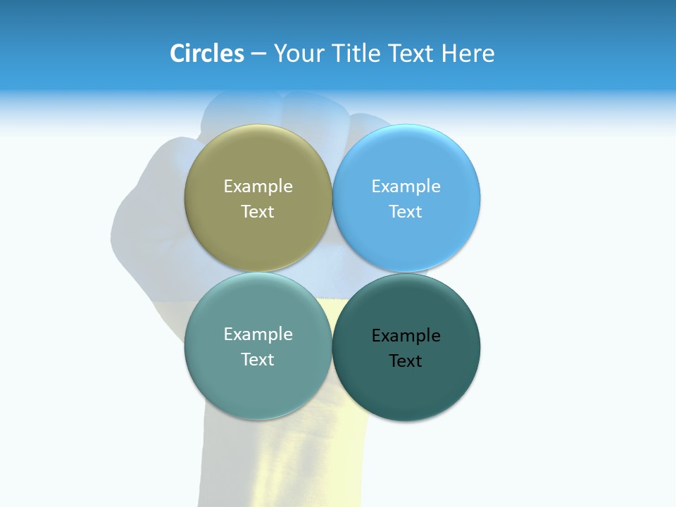 Flag Of The Ukrainian Force PowerPoint Template