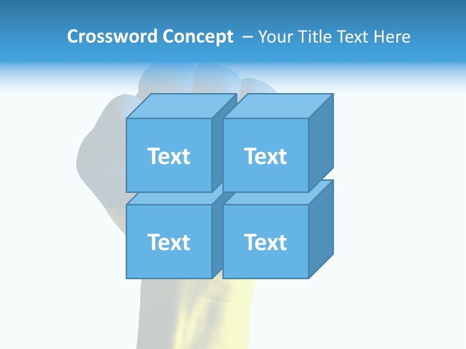 Flag Of The Ukrainian Force PowerPoint Template