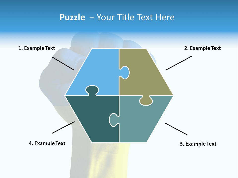 Flag Of The Ukrainian Force PowerPoint Template