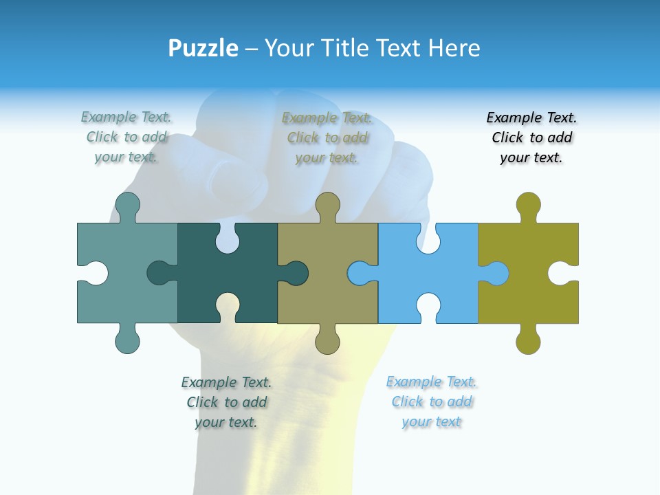 Flag Of The Ukrainian Force PowerPoint Template