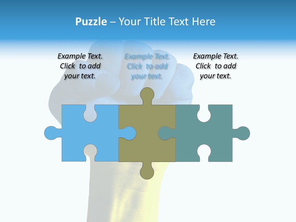 Flag Of The Ukrainian Force PowerPoint Template