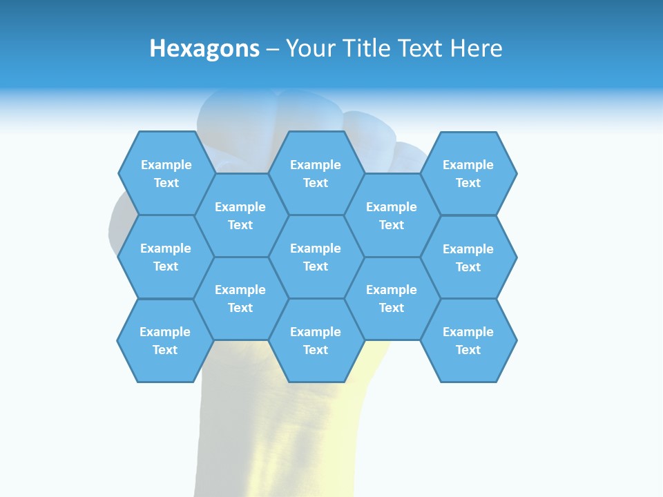 Flag Of The Ukrainian Force PowerPoint Template