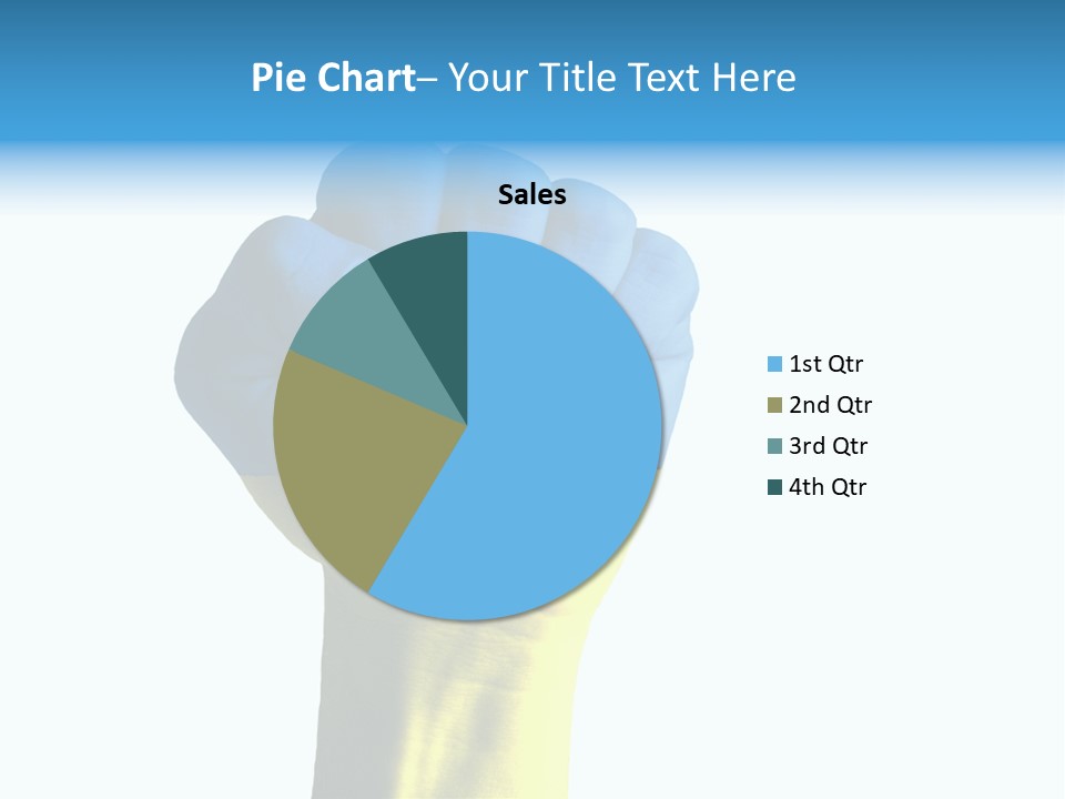 Flag Of The Ukrainian Force PowerPoint Template