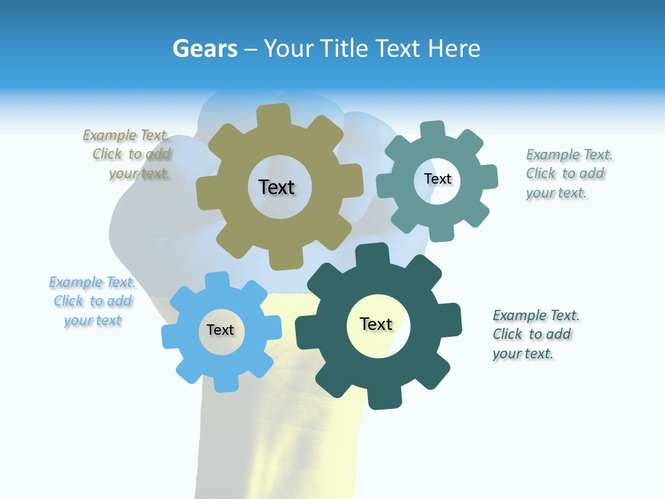 Flag Of The Ukrainian Force PowerPoint Template