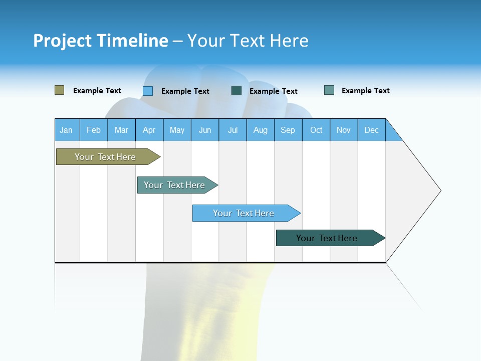 Flag Of The Ukrainian Force PowerPoint Template