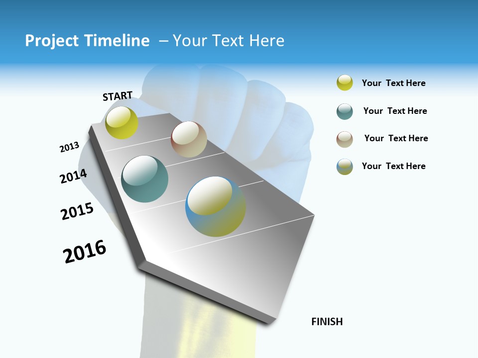 Flag Of The Ukrainian Force PowerPoint Template