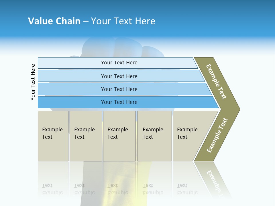 Flag Of The Ukrainian Force PowerPoint Template