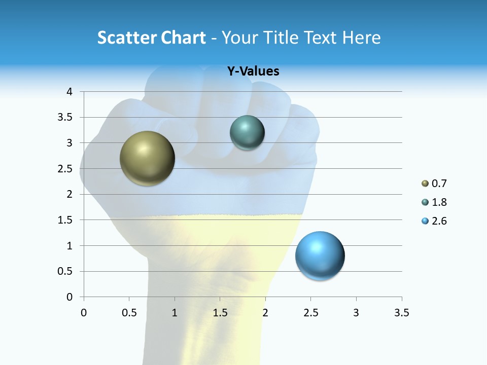 Flag Of The Ukrainian Force PowerPoint Template