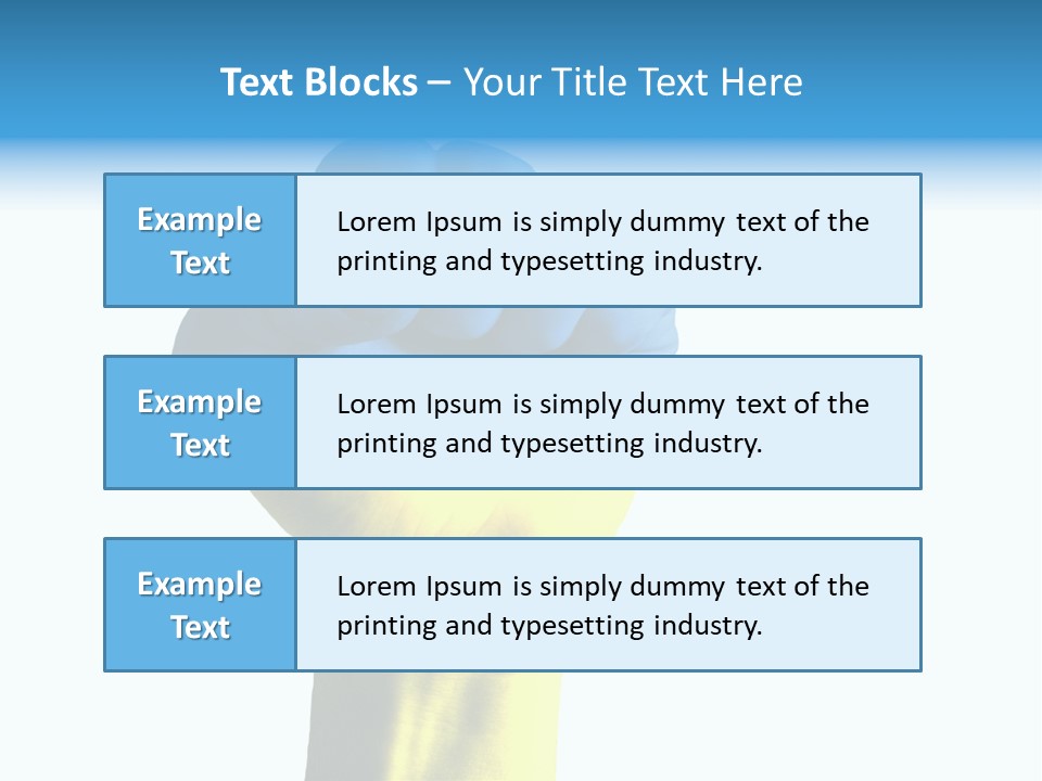 Flag Of The Ukrainian Force PowerPoint Template