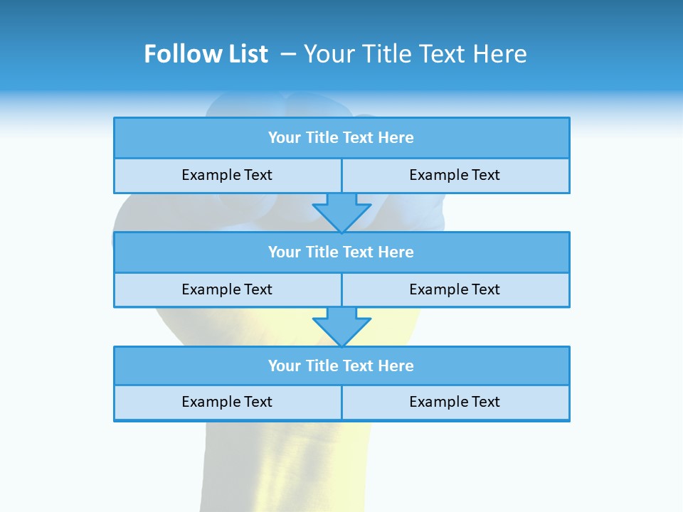 Flag Of The Ukrainian Force PowerPoint Template