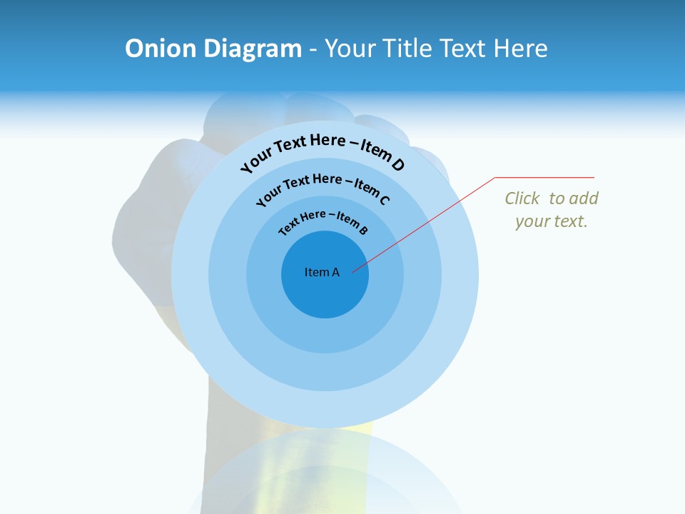 Flag Of The Ukrainian Force PowerPoint Template