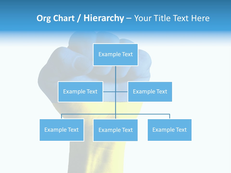 Flag Of The Ukrainian Force PowerPoint Template