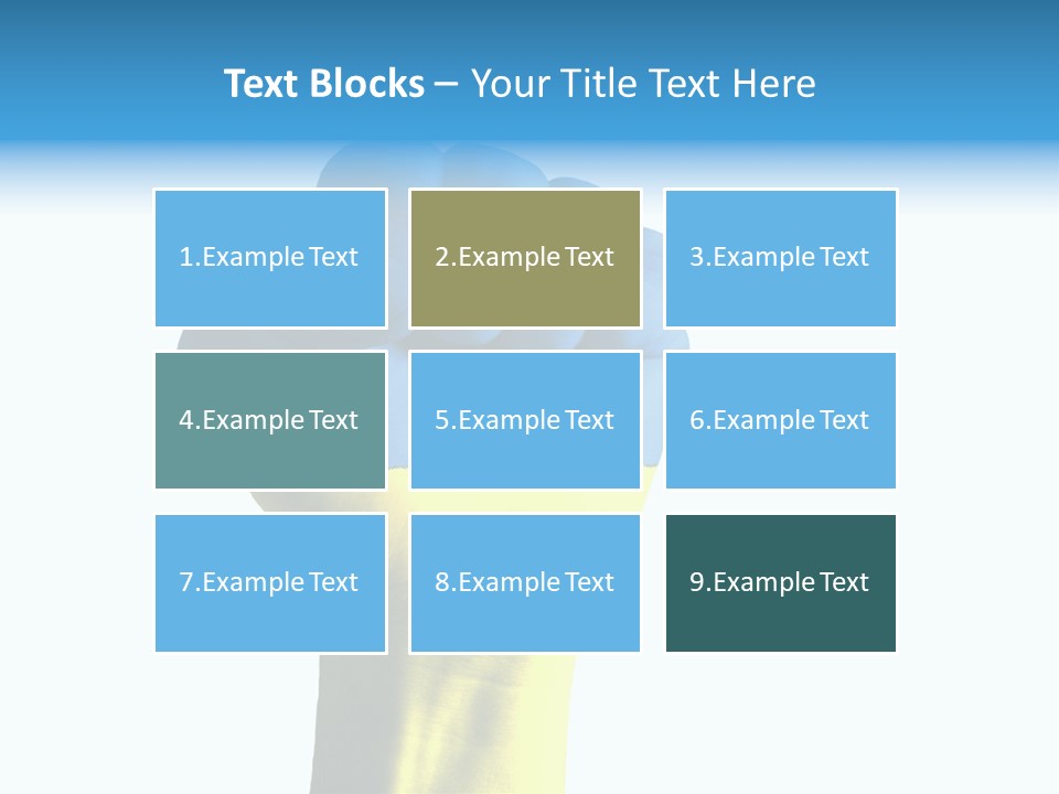 Flag Of The Ukrainian Force PowerPoint Template