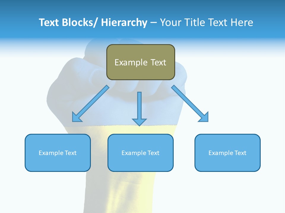 Flag Of The Ukrainian Force PowerPoint Template
