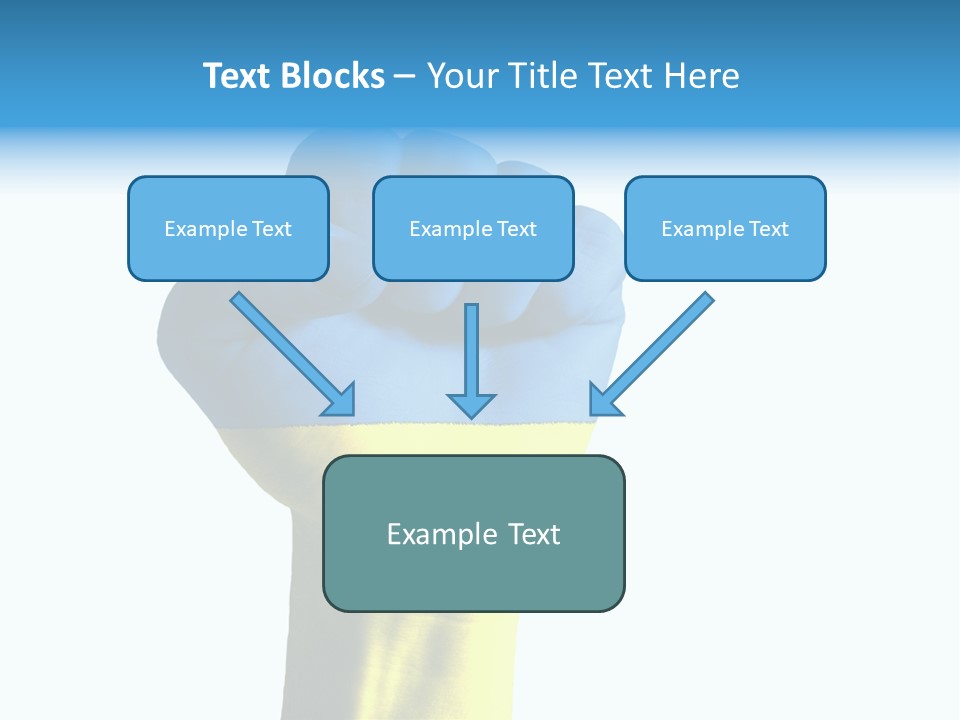Flag Of The Ukrainian Force PowerPoint Template