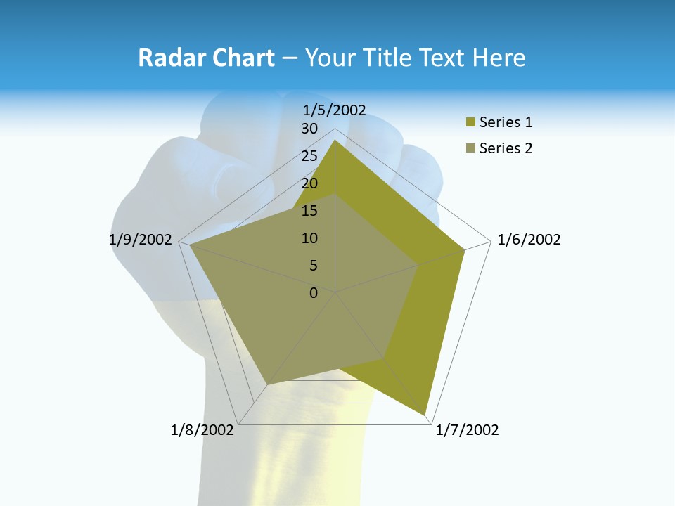 Flag Of The Ukrainian Force PowerPoint Template