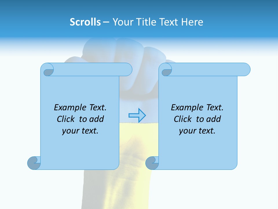 Flag Of The Ukrainian Force PowerPoint Template