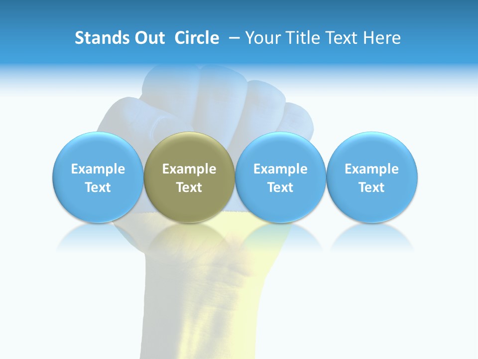 Flag Of The Ukrainian Force PowerPoint Template