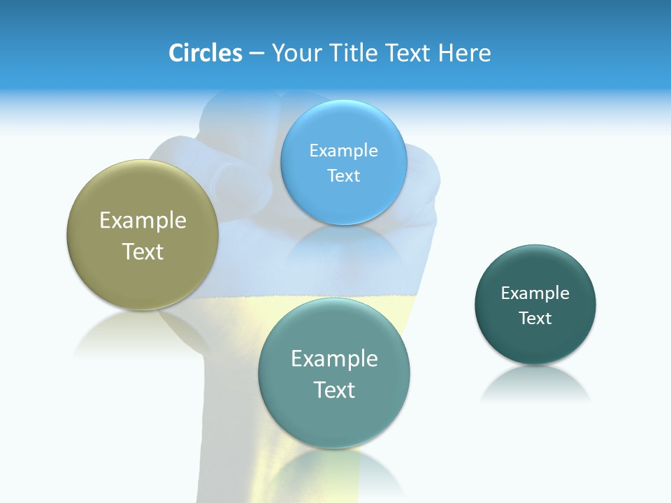 Flag Of The Ukrainian Force PowerPoint Template