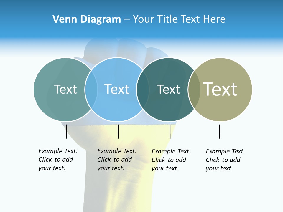 Flag Of The Ukrainian Force PowerPoint Template