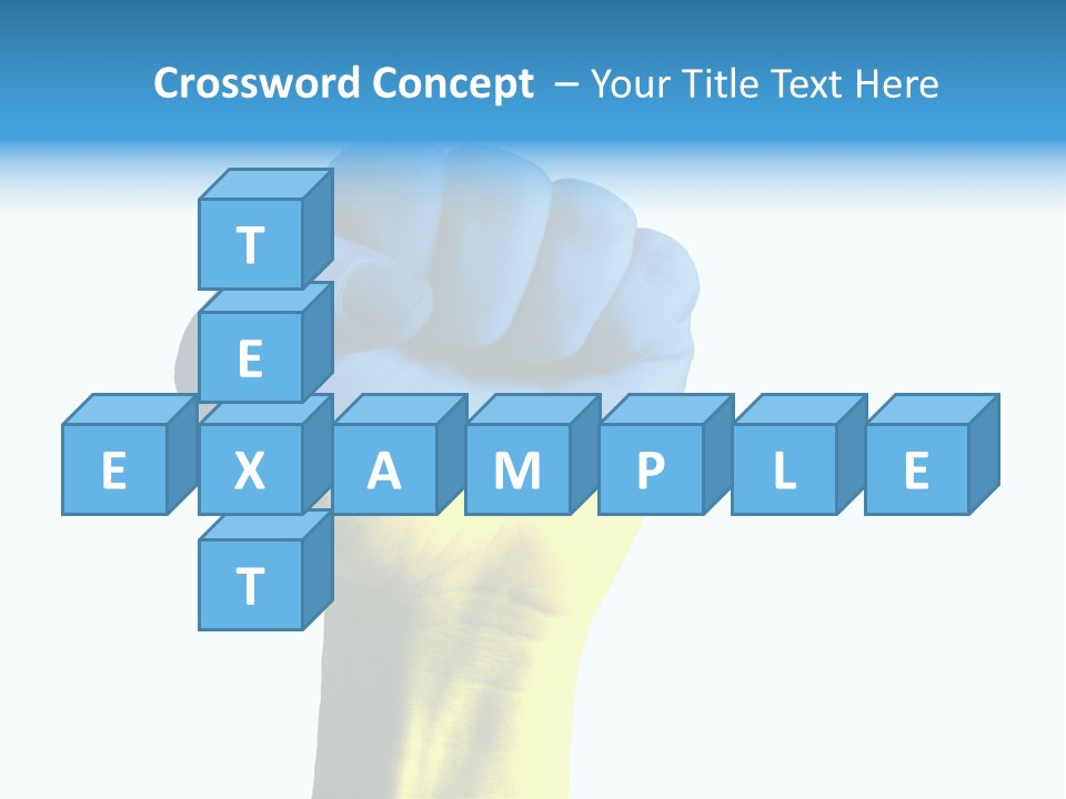 Flag Of The Ukrainian Force PowerPoint Template