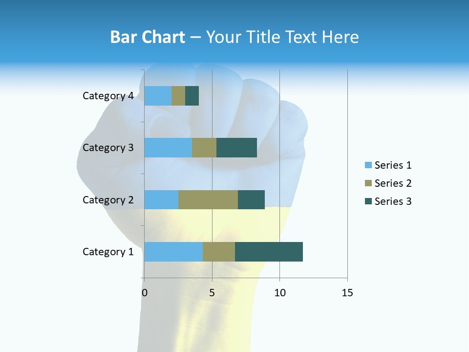 Flag Of The Ukrainian Force PowerPoint Template