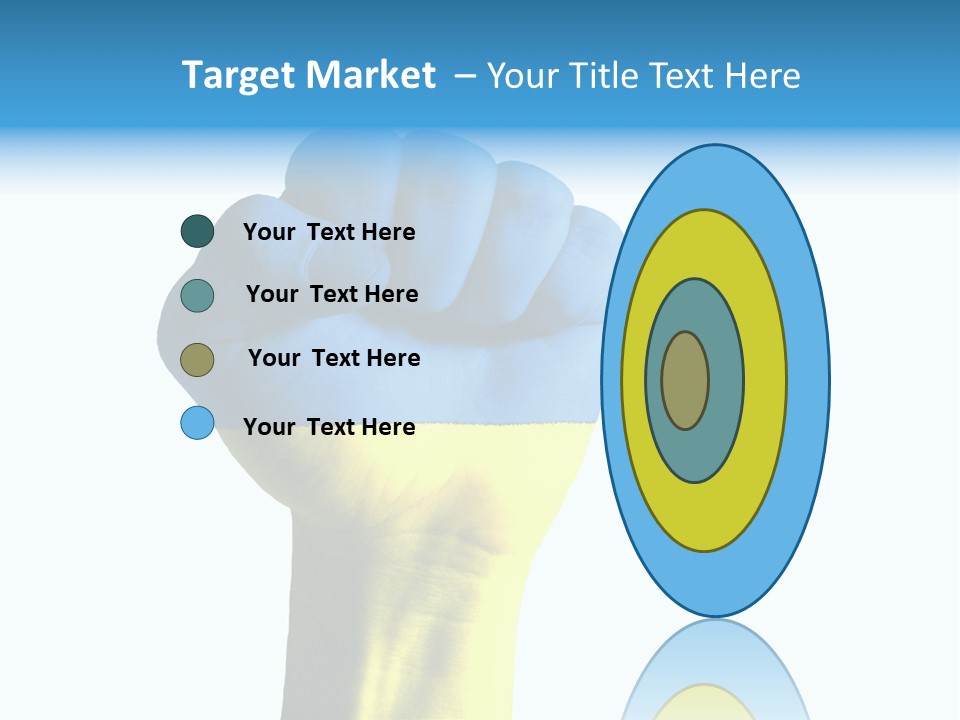 Flag Of The Ukrainian Force PowerPoint Template