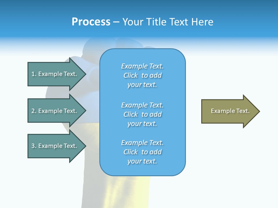 Flag Of The Ukrainian Force PowerPoint Template