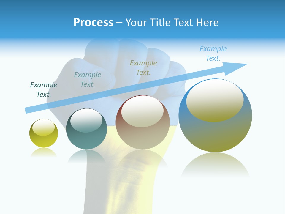 Flag Of The Ukrainian Force PowerPoint Template