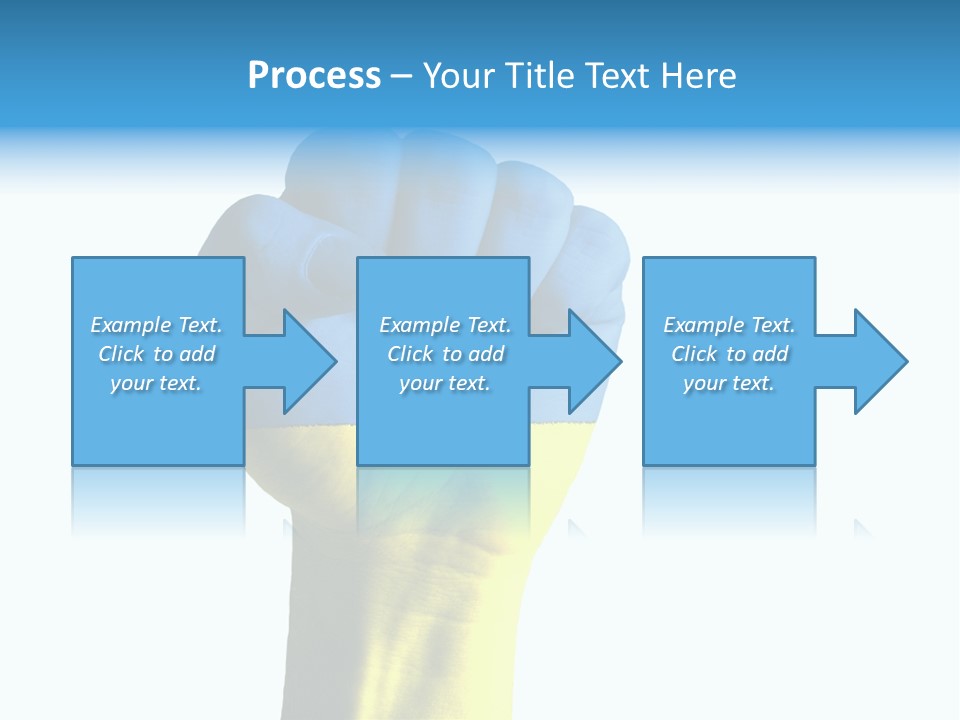 Flag Of The Ukrainian Force PowerPoint Template