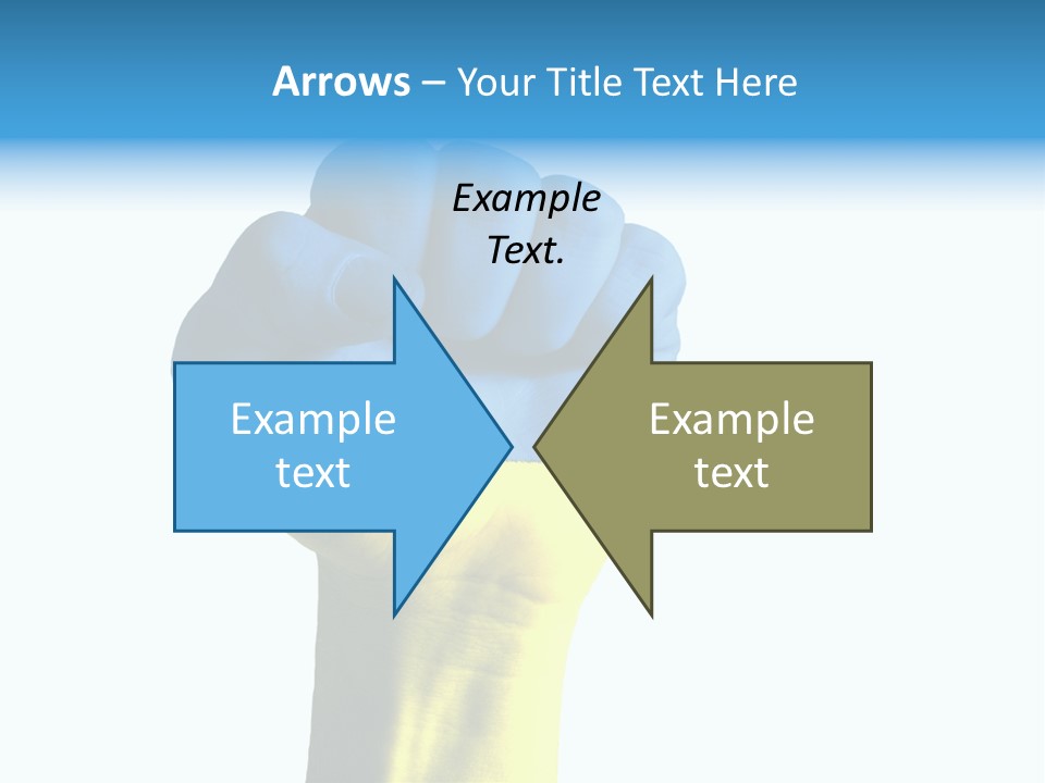 Flag Of The Ukrainian Force PowerPoint Template