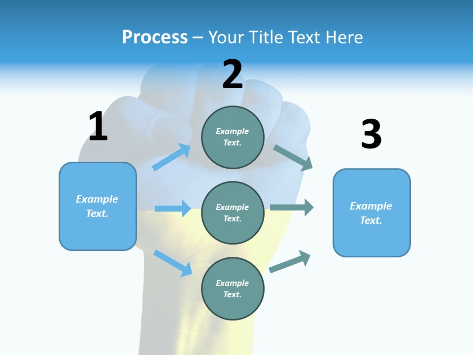 Flag Of The Ukrainian Force PowerPoint Template