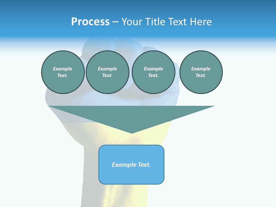 Flag Of The Ukrainian Force PowerPoint Template