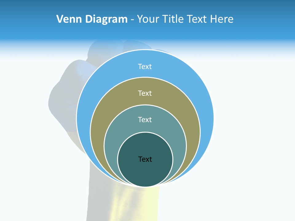 Flag Of The Ukrainian Force PowerPoint Template