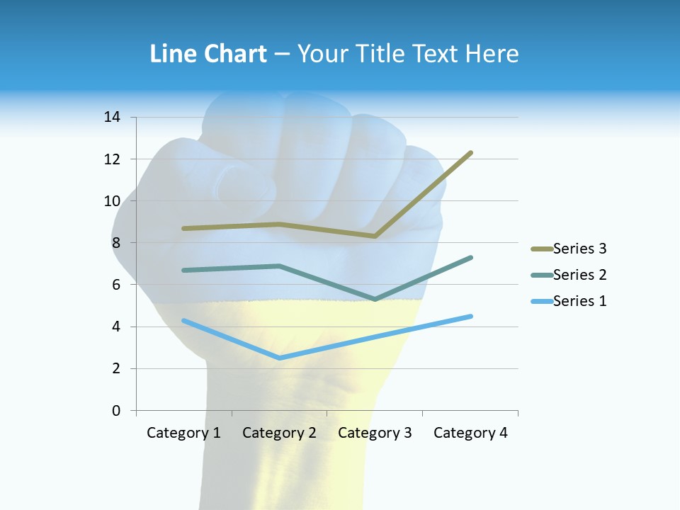 Flag Of The Ukrainian Force PowerPoint Template